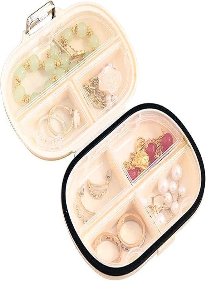 Swejos 7 Compartments Travel Pill Organizer Moisture Proof Pill Holder Daily Medicine Organizer Box Small Pill Case for Vitamin Supplement Pocket Pharmacy with Labels Pill Box for Purse Cute Pill Container - Image 1